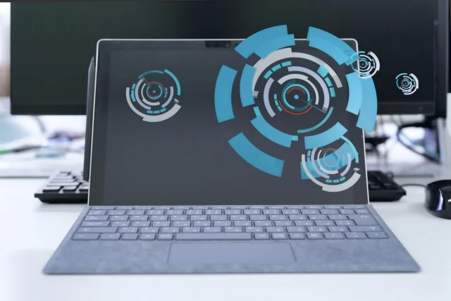 AIのイメージが浮かぶタブレットPC